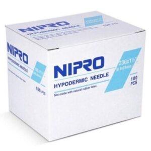 Βελόνες μιας χρήσης Nipro 23G X 1 1/2″ – 100 TMX