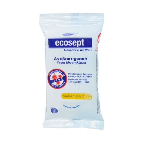 Ecosept αντιβακτηριδιακά μαντηλάκια - 15 ΤΜΧ