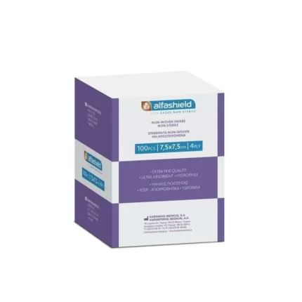 Alfashield Μη Αποστειρωμένο Επίθεμα Γάζας Non-Woven 7.5x7.5cm 100τμχ / Alfashield μη αποστειρωμένο επίθεμα γάζας (μη αποστειρωμένες γάζες) non-woven 7.5x7.5cm, για αποτελεσματική προστασία τραυμάτων – διαθέσιμο στο meditone.gr