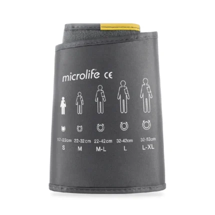 Μαλακή περιχειρίδα Microlife μεγέθους S, σχεδιασμένη για άνετη εφαρμογή και ακριβείς μετρήσεις πίεσης – διαθέσιμη στο meditone.gr