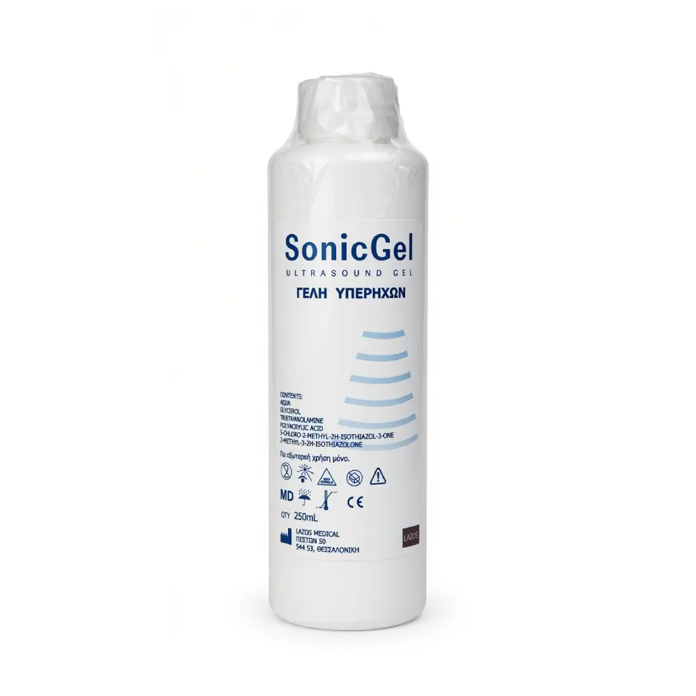 sonic-gel-yperichon-250ml Sonic Gel Υπερήχων 250ml - Κορυφαία Ακρίβεια & Ακουστική Σύζευξη