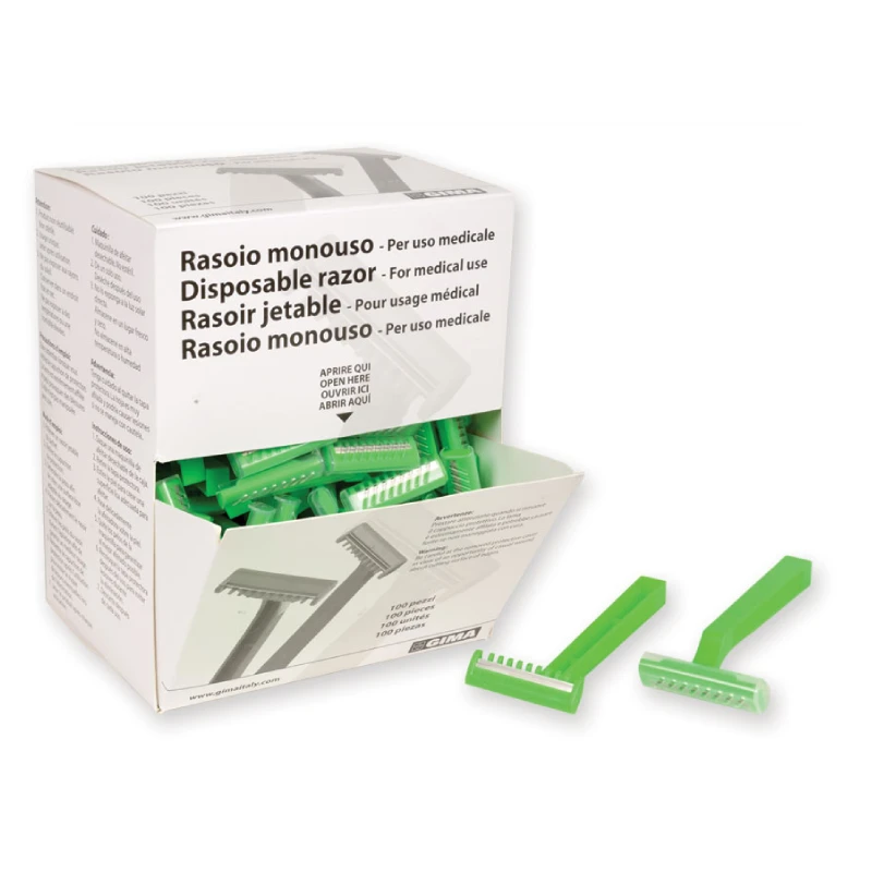 Ξυραφάκια μιας χρήσης GIMA, εύχρηστα και υγιεινά για ασφαλές ξύρισμα. Διαθέσιμα στο meditone.gr, το αξιόπιστο ηλεκτρονικό κατάστημα ιατρικών ειδών.