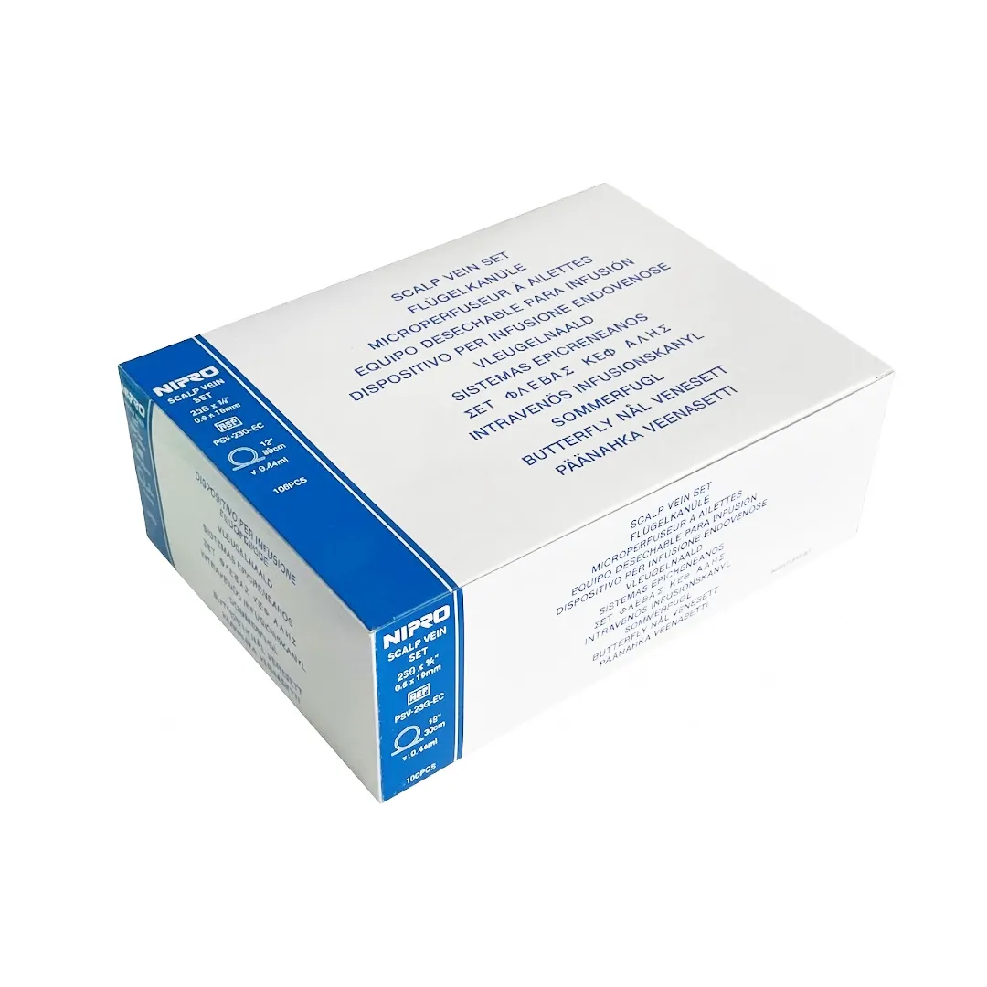 nipro-petaloudes-23g-kouti-100tmx Πεταλούδες αιμοληψίας μπλε Nipro 23G, κουτί 100 τεμαχίων