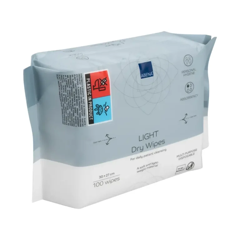 ABENA Dry Wipes Premium – Στεγνά μαντηλάκια καθαρισμού για ευαίσθητο δέρμα, διαθέσιμα στο meditone.gr