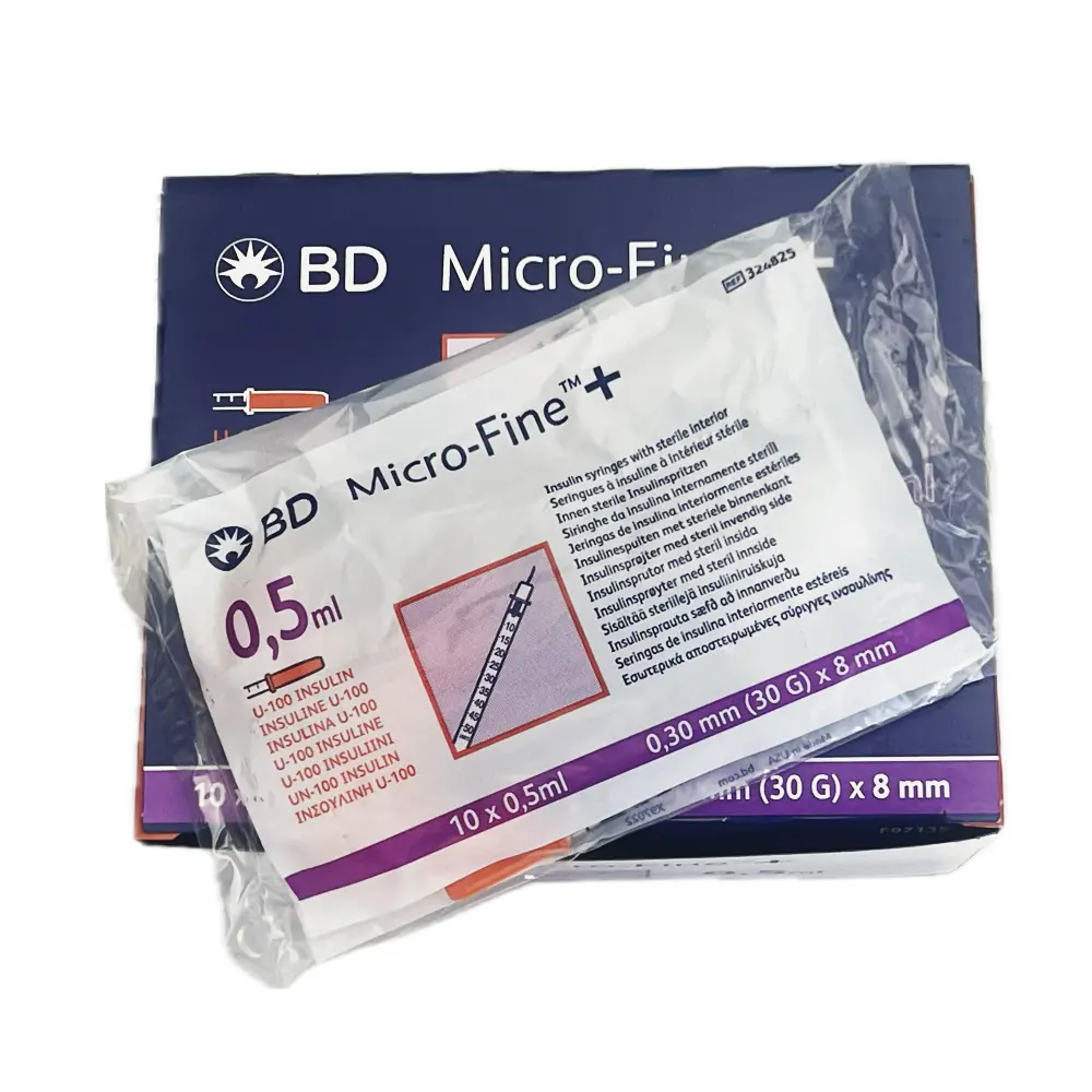 syringes-bd-insulin-microfine-plus-0-5ml Σύριγγες ινσουλίνης BD Micro Fine 0,5ml και βελόνα 30G σε κουτί των 10 Χ 10 τεμαχίων και ξεχωριστή φωτογραφία 10 τεμαχίων