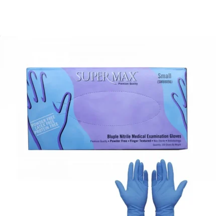Γάντια νιτριλίου Supermax Mπλε σε μέγεθος XL 100 τεμαχίων