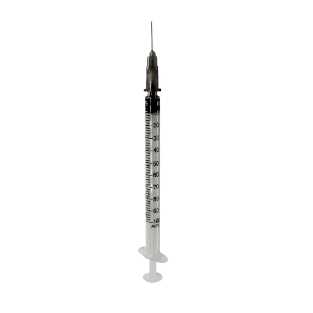 syringga-1ml-canfine-me-velona-27g-100tmx-meditone syringga 1ml canfine me velona 27g 100tmx meditone 1 Οι <strong>σύριγγες ακριβείας Canfine 1ml με βελόνα 27G</strong> είναι ειδικά σχεδιασμένες για τη χορήγηση φαρμάκων μικρού όγκου που απαιτούν απόλυτη λεπτομέρεια στη δοσολογία. Κατασκευασμένες από ιατρικό πολυπροπυλένιο υψηλής καθαρότητας, προσφέρουν κρυστάλλινη διαφάνεια και απόλυτα ελεγχόμενη έγχυση. <ul> <li><strong>Τεχνολογία 3 Μερών:</strong> Ειδικό ελαστικό έμβολο για ομαλή κίνηση χωρίς κολλήματα και μηδενικό νεκρό χώρο.</li> <li><strong>Ανώδυνη Διείσδυση:</strong> Ενσωματωμένη λεπτή βελόνα 27G (0.4x13mm) για ελάχιστη ενόχληση κατά την εφαρμογή.</li> <li><strong>Ασφάλεια & Στειρότητα:</strong> Ατομικά συσκευασμένες σε blister, αποστειρωμένες με EO και 100% latex-free.</li> </ul>