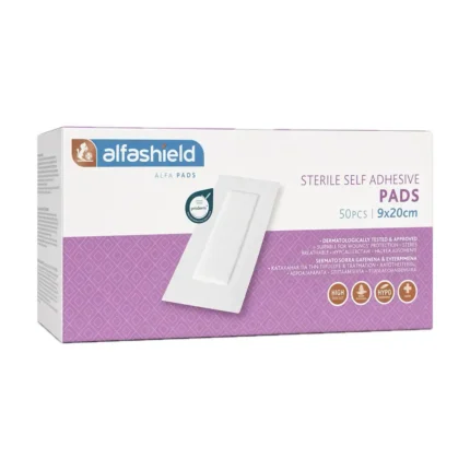 Κουτί από Alfashield | ALFA PAD Αποστειρωμένα Αυτοκόλλητα Επιθέματα 9x20cm 50τμχ