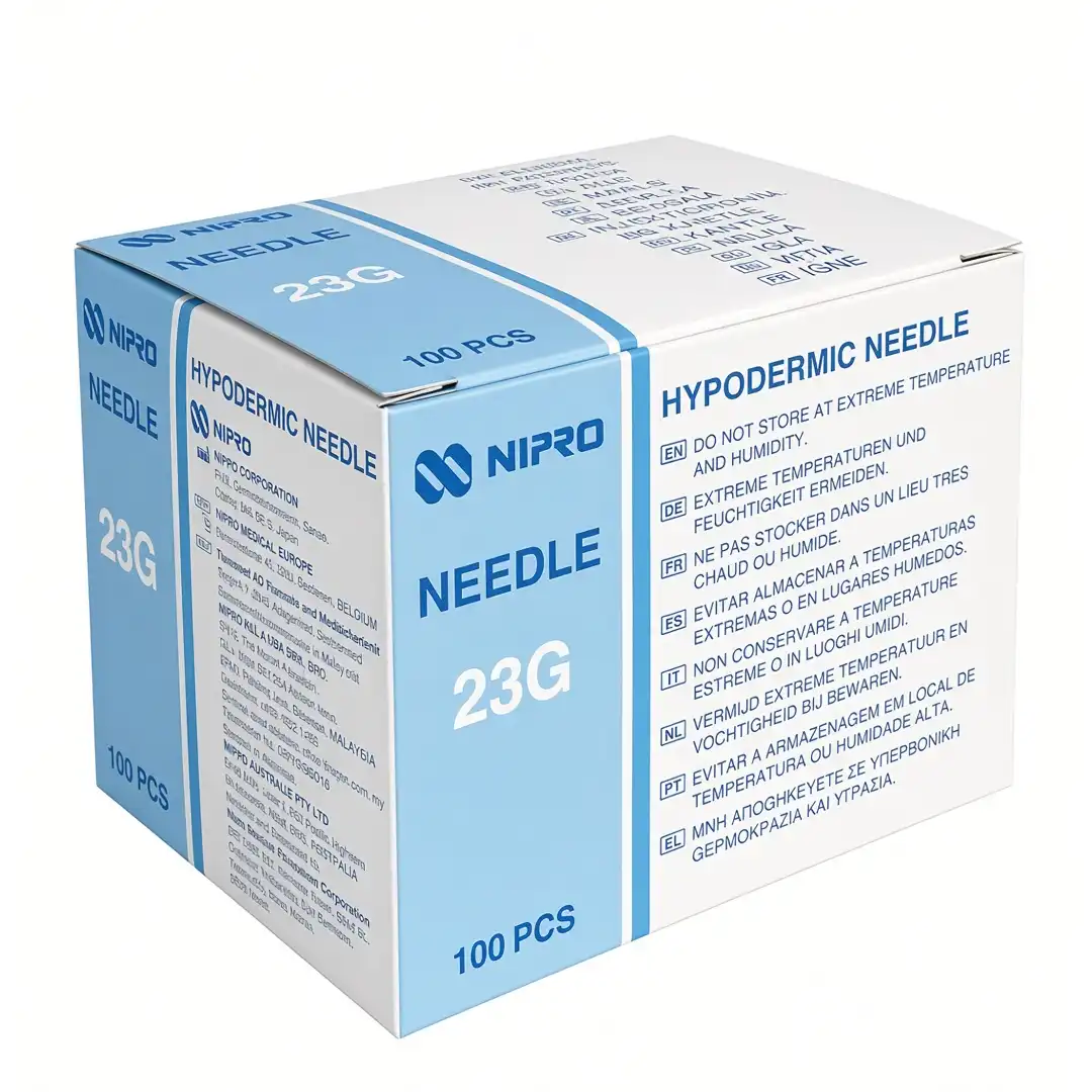 nipro-hypodermic-needle-23g-box-100pcs Κουτί υποδερμικών βελόνων Nipro 23G, 100 τεμάχια