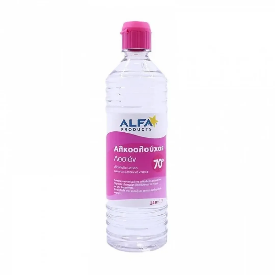 oinopneuma-losion-alfa-70-240ml Οινόπνευμα λοσιόν 70 βαθμών 240ml ALFA